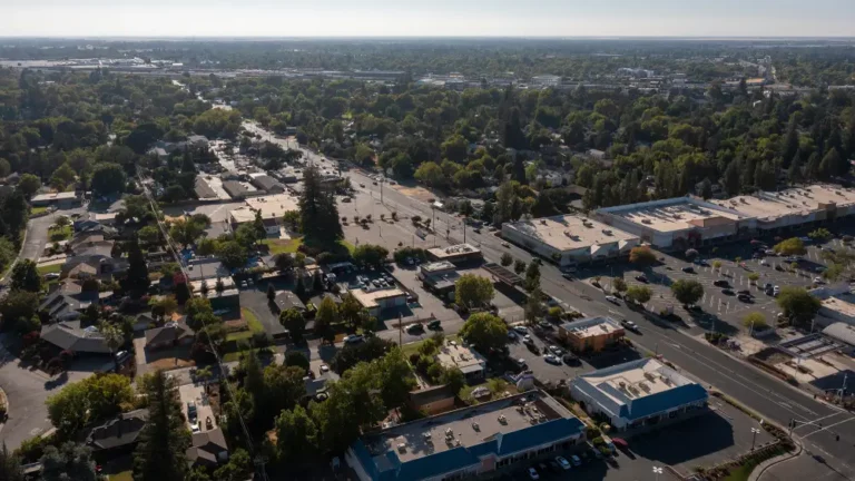 aerial shot of Roseville